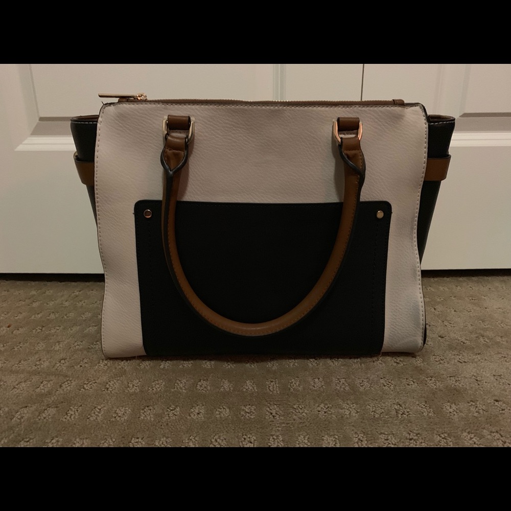 Trendy Tricolor Handbag